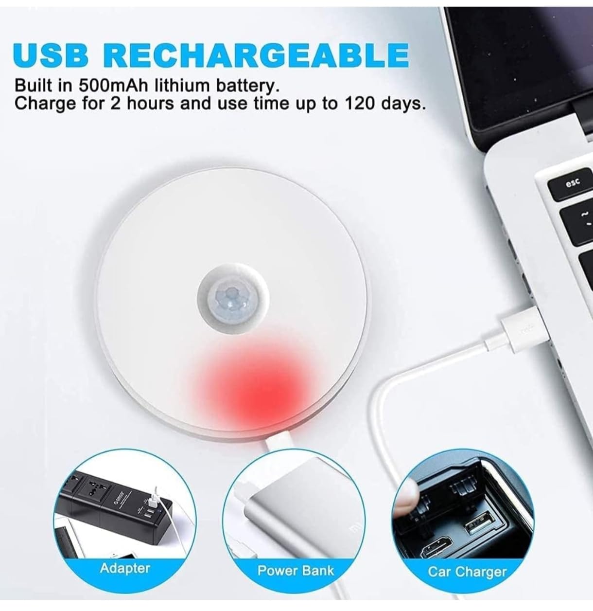Rechargeable Motion Sensor LED Lamp