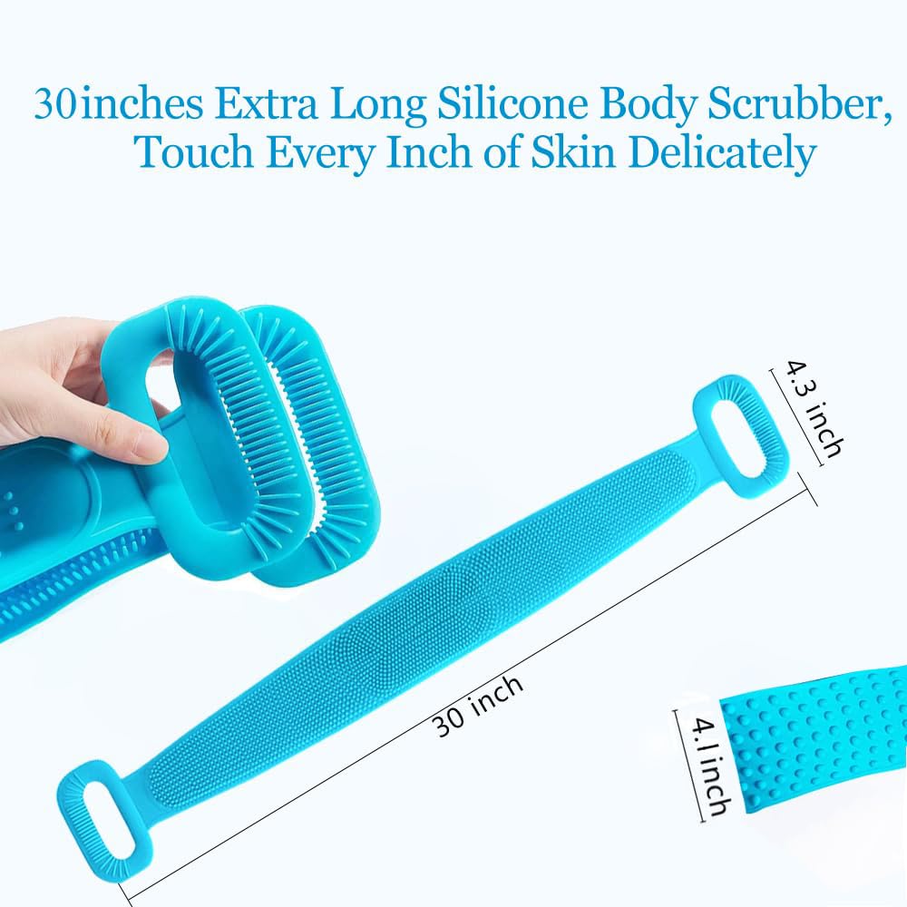 Body Scrubber With Handle for Men and Women