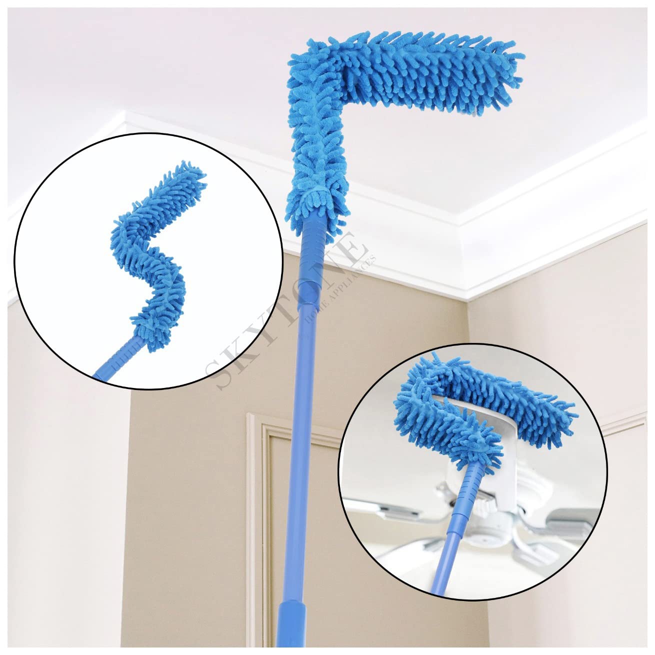 Flexible Fan Cleaning Duster for Multi-Purpose Cleaning Long Rod