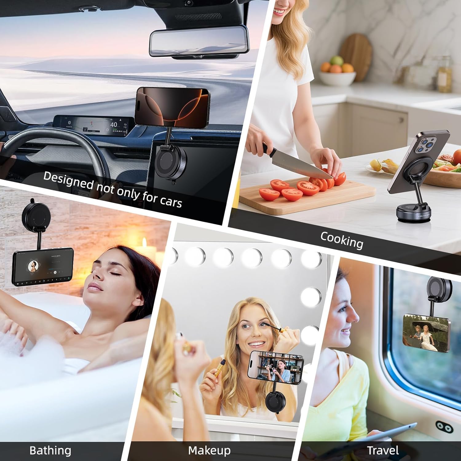 360° Vaccum Magnetic Phones Holder