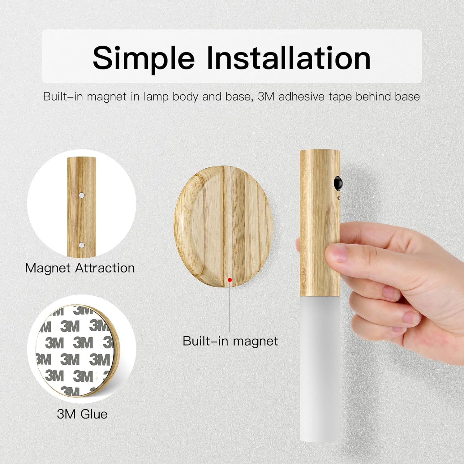 Magnetic Sensor Wall Light for Indoor