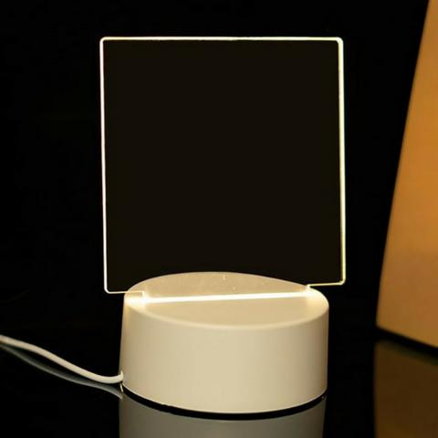Customizing Led Acrylic Night Lamp With Wooden Base