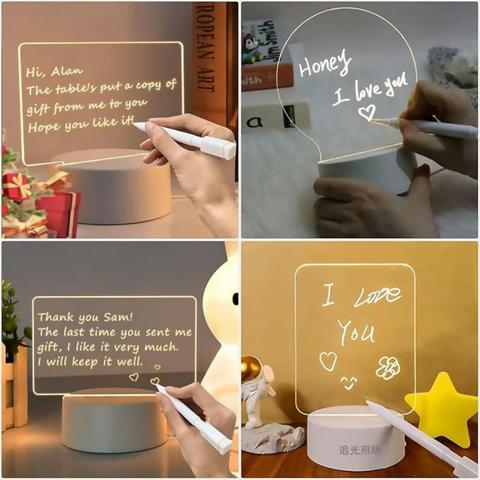 Customizing Led Acrylic Night Lamp With Wooden Base